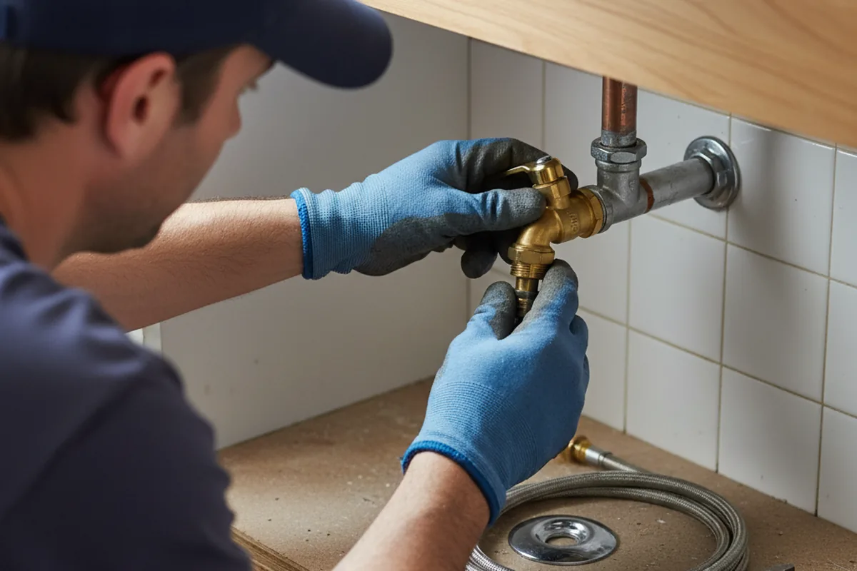 Shutoff valve and fitting work during Faucet and Fixture Repair in Soddy Daisy